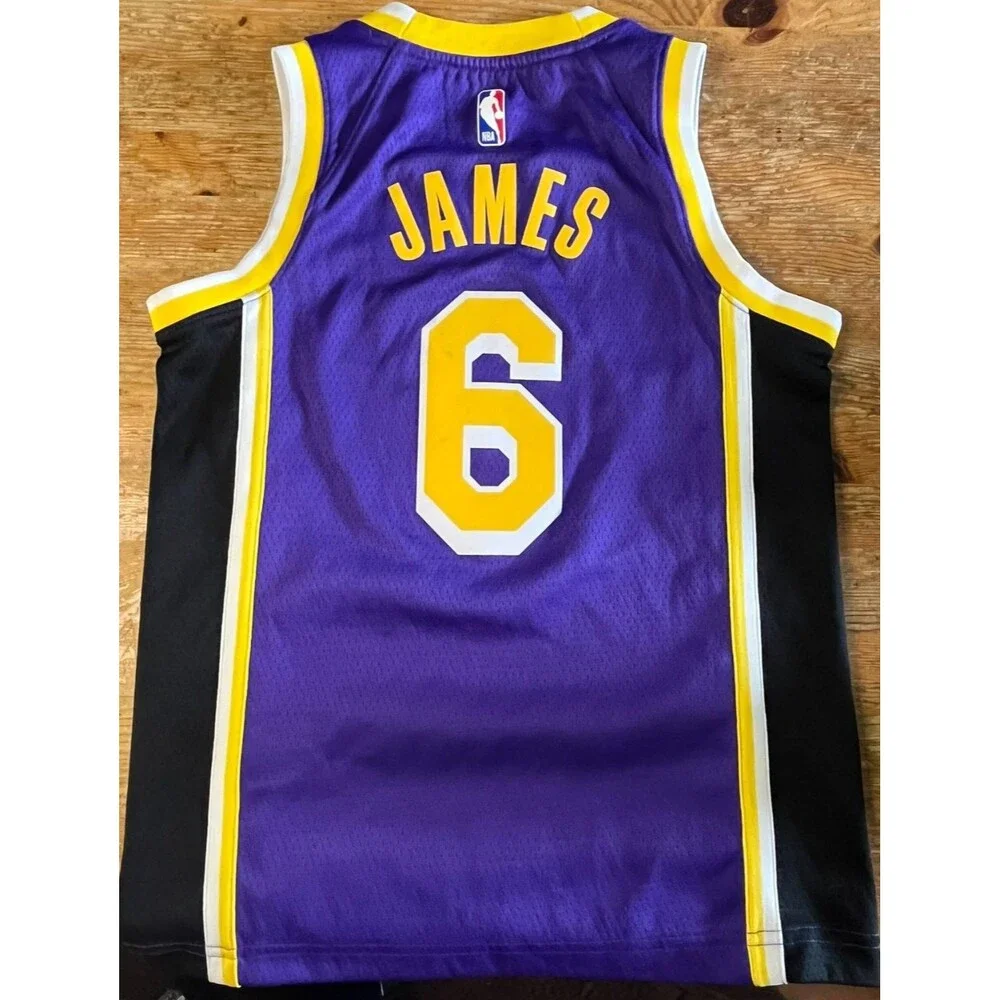 LeBron James Los Angeles Lakers Jersey #6 Nike Jordan Swingman Jersey S